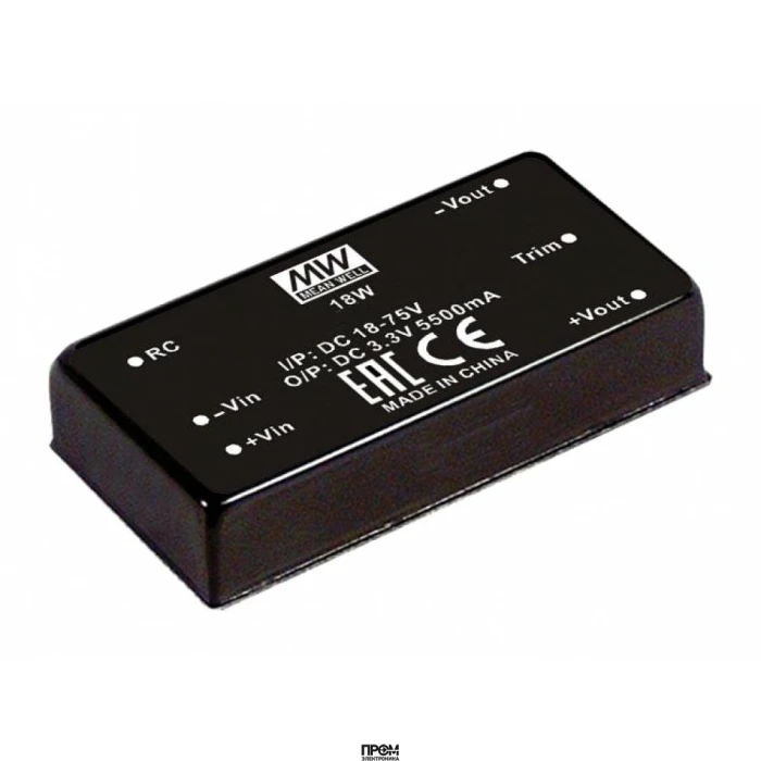 RSDW20F-05, Преобразователь DC/DC, на печатную плату, 20 Вт