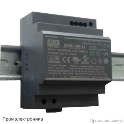 HDR-100-12N - блок питания AC-DC, 90Вт