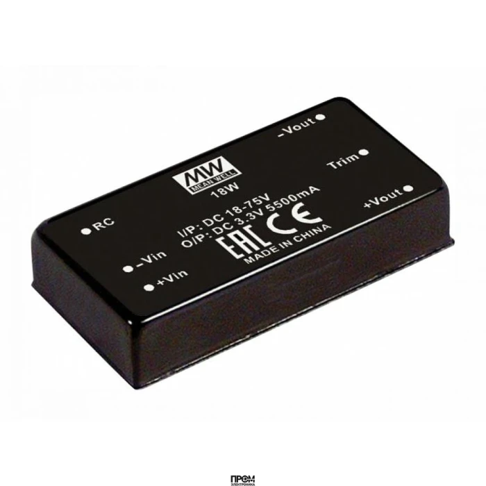RSDW20G-05, Преобразователь DC/DC, на печатную плату, 20 Вт