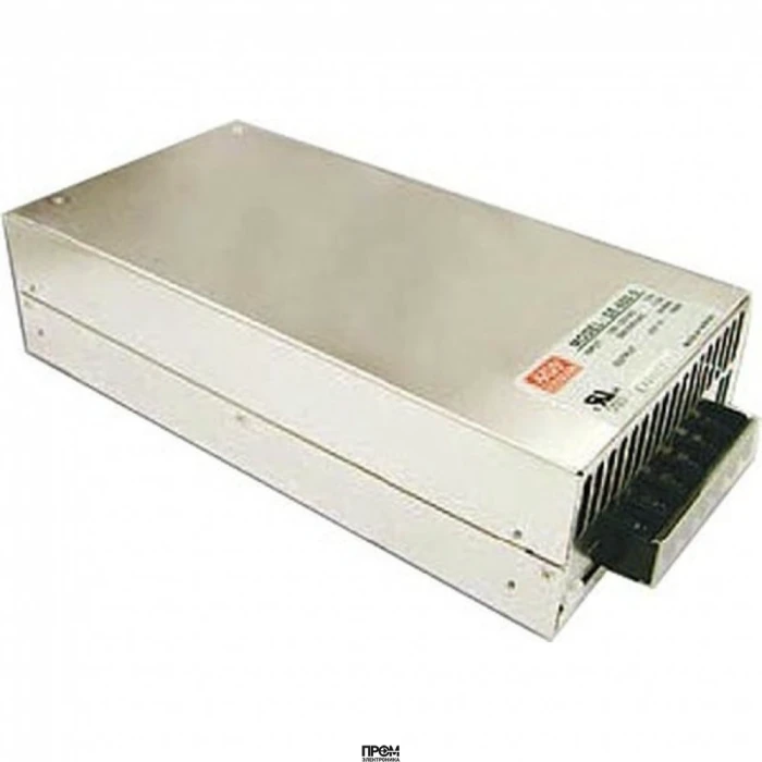 SE-600-24, AC-DC, 600Вт, вход 180...264VAC, 47...63Гц / 254...370VDC, , выход 24В/0…25A, рег. вых=-5+10%Uном, изоляция 3000В AC, в кожухе 247x127х63.5мм, -20…+60°С