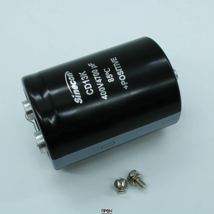 GBK472M2G76A5BZVG7S00, Конденсатор алюминиевый электролитический с выводами под винт 400ВDC 4700мкФ 20% 76*105мм 12000ч 16.3A