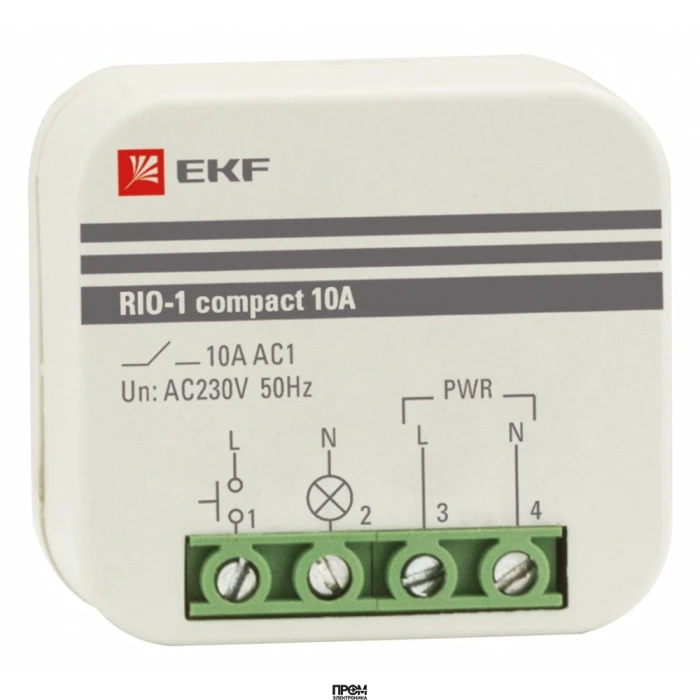 Импульсное реле RIO-1 compact 10А PROxima rio-1k-10, Реле контроля