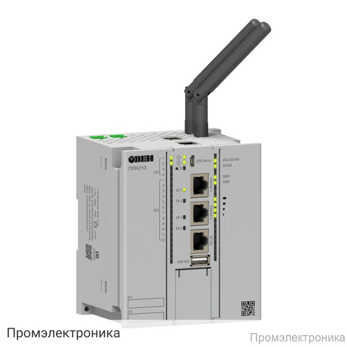 ПЛК210-4G - высокопроизводительный программируемый контроллер для территориально распределенных систем