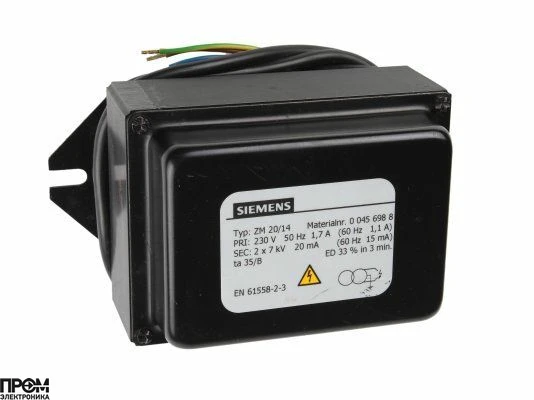Трансформатор розжига Siemens ZM 20/14 00456988