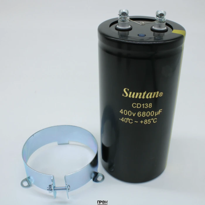 TS13DZ2G682MSB000R, CAP ALUM 6800UF 20% 400V В комплект поставки конденсаторов, произведённых после 01.12.2018, гайки/шайбы не входят