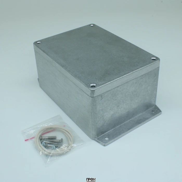 G115MF, Герметичный алюминиевый корпус с фланцами, IP65, некрашеный