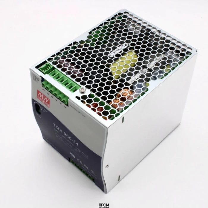 TDR-960-24, AC-DC, 960Вт, ККМ, 3-х фазный, вход 340…550В AC, 47…63/480…780В DC, выход 24В/40A, рег. вых 24...28В, изоляция 3000В AC, в кожухе на DIN-рейку 110х125.2х150мм, -30…+70°С
