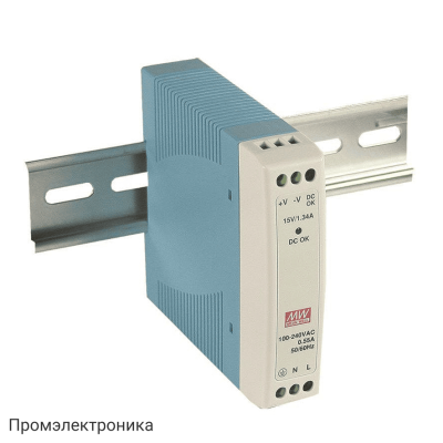 MDR-10-15 - блок питания AC-DC на DIN-рейку 10Вт
