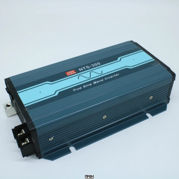 NTS-300-212EU, DC-AC, 300Вт, Рпик=450Вт, Uвх=10…16.5В DC, Uвых=200/220/230/240В АС, КГИ<3%, КПД 92%, изоляция 3000В AC, в кожухе 210х130х55мм, -25…+65°С
