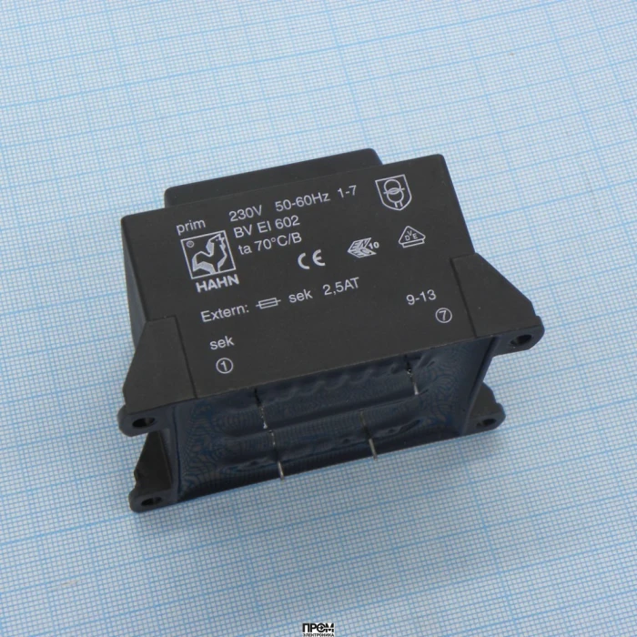 BV EI 602 1022, Трансформатор питания 28ВА 230В 2x15В 2x934мА 70/B (30)