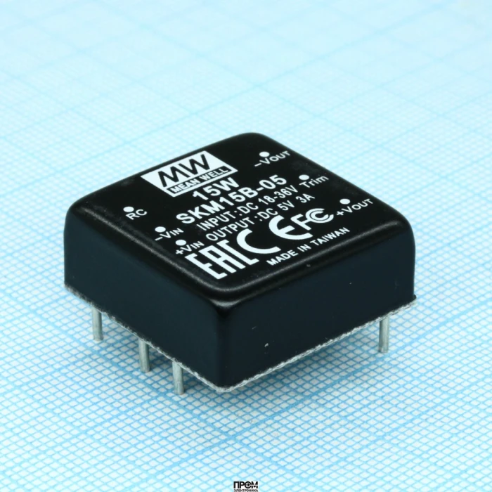 SKM15B-05, Преобразователь DC/DC, на печатную плату, 15 Вт