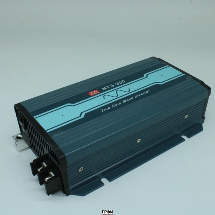 NTS-300-248EU, DC-AC, 300Вт, Рпик=450Вт, Uвх=40…66В DC, Uвых=200/220/230/240В АС, КГИ<3%, КПД 93%, изоляция 3000В AC, в кожухе 210х130х55мм, -25…+65°С