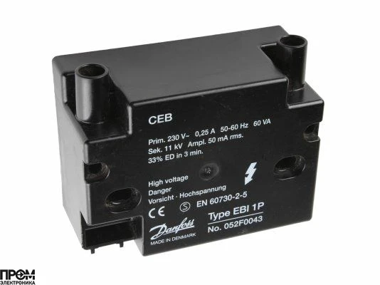 Трансформатор розжига Danfoss EBI4 1P 052F0043