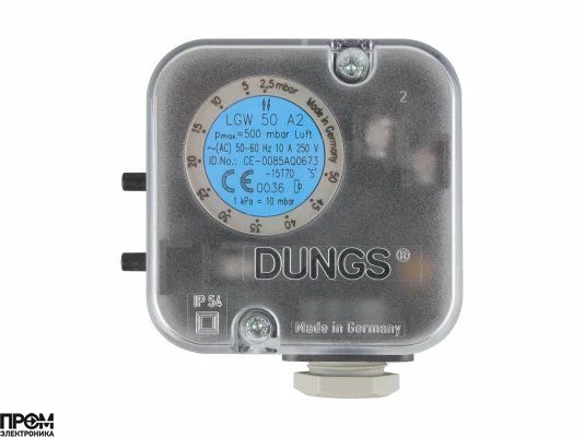 Реле давления Dungs LGW 50 A2 клеммное соединение
