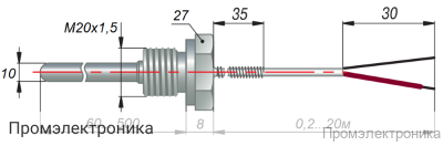 ДТП074 - преобразователь термоэлектрический