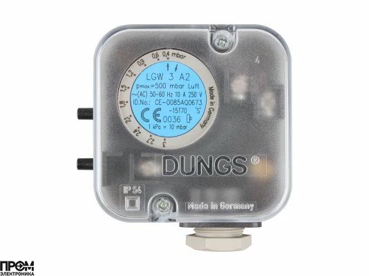 Реле давления Dungs LGW 3 A2 клеммное соединение