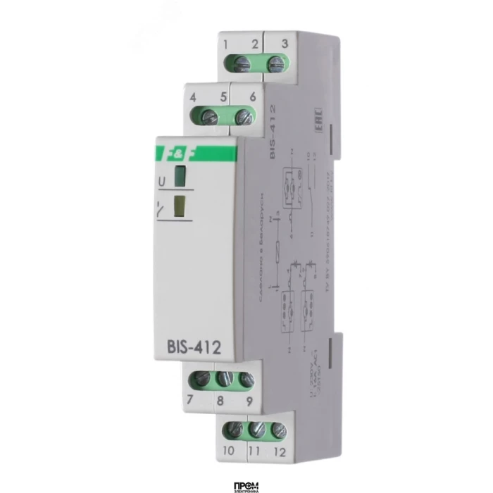 Реле импульсное BIS-412 EA01.005.007, Реле контроля