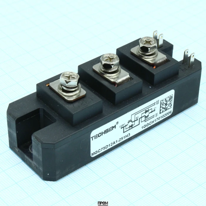 MGC75D12A1-251H3, Полумоcтовой модуль IGBT 150А 1200В