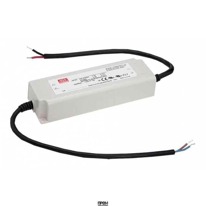 LPV-150-15, AC-DC, 120Вт, IP67, вход 180…305В AC, 47…63Гц /254…431В DC выход 15В/8A, изоляция 3000В AC, в кожухе 191х63х37.5мм, -25…+70°С