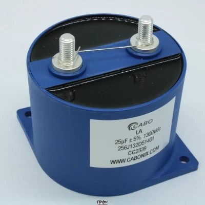 256J132D51401, Силовой плёночный конденсатор для DC цепей 25uF± 5%, 1300V, 85A, 100 000ч, размер 85*65мм