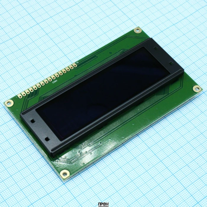 WEH002004ALPP5N00100, OLED символьный 20х4 (2004A), желтый, 8-битный паралл. интерфейс 6800, VDD = 3.0 ... 5.3 В, -40...+80С