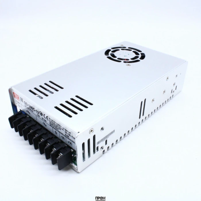 SD-350C-12, DC-DC, 350Вт, Uвх=36…72В, Uвых=12В/27.5А, изоляция 1500В AC, рег.вых 11…16В, в кожухе 215х115х50мм, -20°С…+60°С