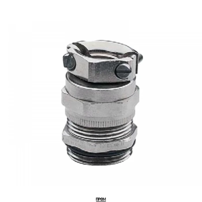 Кабельввод Z5.507.6421.0, Кабельный ввод, с держателем гофры, M40x1,5, диапазон обслуживаемых кабелей 23-35 мм, IP54, латунь, тип покрытия: никель