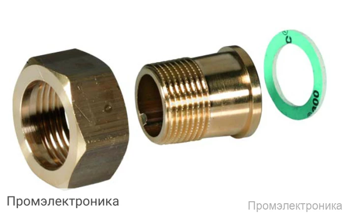 ACS-25T Фитинг с наруж. резьбой для DN25, R1"
