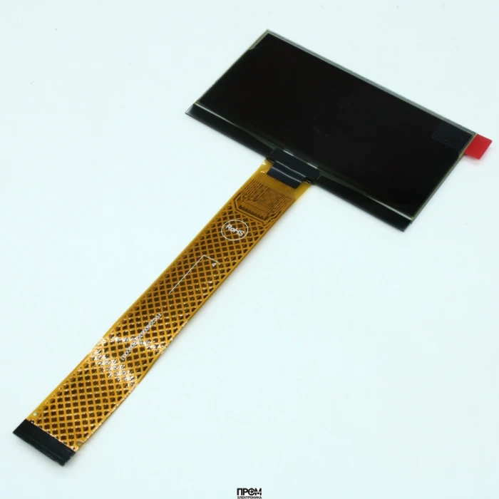 WEO012864QWPP3N00000, OLED 2.7" графический, 128х64, COG, белый, интерф. 6800,8080,SPI,I2C, driver SSD1309ZC, VDD 3В, -40 ... 80 C