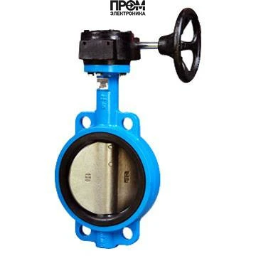 Затвор дисковый поворотный Ду300 Ру16 с редуктором межфл
