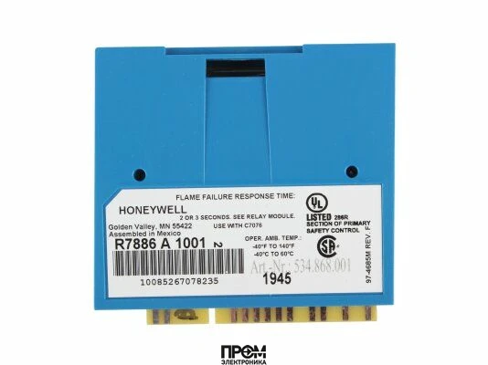Усилитель сигнала пламени Honeywell R7886 A 1001