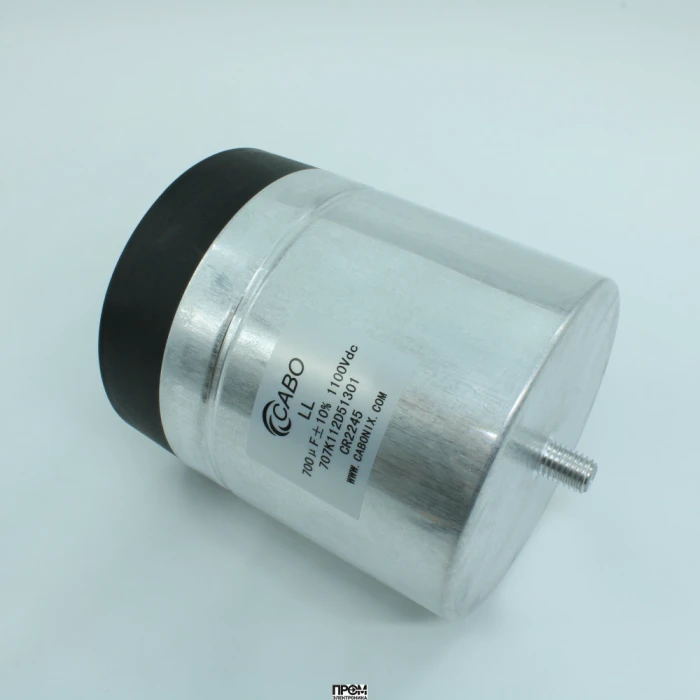 707K112D51301, Силовой плёночный конденсатор для DC цепей 700uF± 5%, 1100V, 90A, 100 000ч, размер 116*135мм