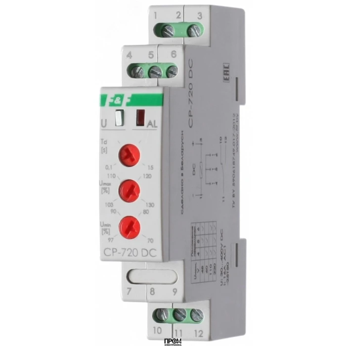 Реле контроля напряжения CP-720DC EA04.009.012, Реле контроля