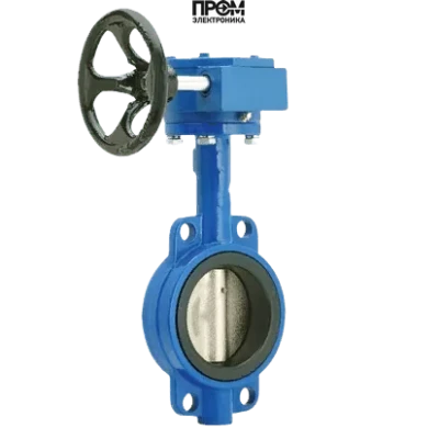 Затвор поворотный чугунный с редуктором DN 400