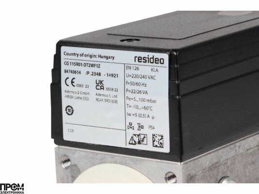 Газовый электромагнитный клапан Elco CG115R01-DT2WF1Z