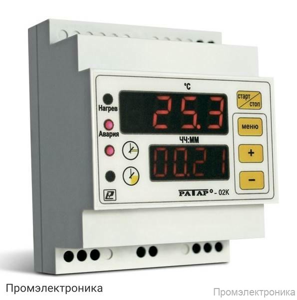 Ратар-02К - терморегулятор со встроенным таймером для саун и фитобочек