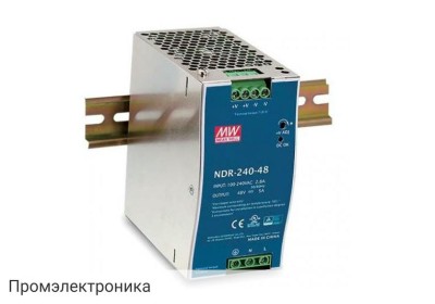 NDR-240-48 - блок питания AC-DC на DIN-рейку 240Вт