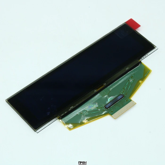 WEX025664BLPP3N00000, OLED 3.12", графический, 256x64, TAB, жёлтый; фон чёрный, интерф. 6800, 8080, SPI, контроллер SSD1322UR1, VDD = 3В, -40...80°C