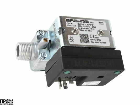 Газовый электромагнитный клапан Brahma GVK12*1L60*S*G1 13991514