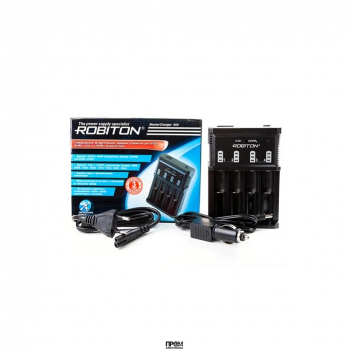 MasterCharger 850, Зарядное устройство для 1-4 Ni-Cd/Ni-MH типоразмеров AA/AAA, 1-4 Li-ion, IMR, LiFePO4 типоразмеров 18650, 26650, 14500, 18500, 17670, 17500, 16650, 16340, 10440