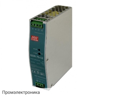 EDR-75-12 - блок питания AC-DC, 75.6Вт