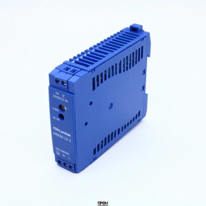 DRB30-12-1, Преобразователь AC-DC на DIN-рейку 30Вт выход 12В 2.5А