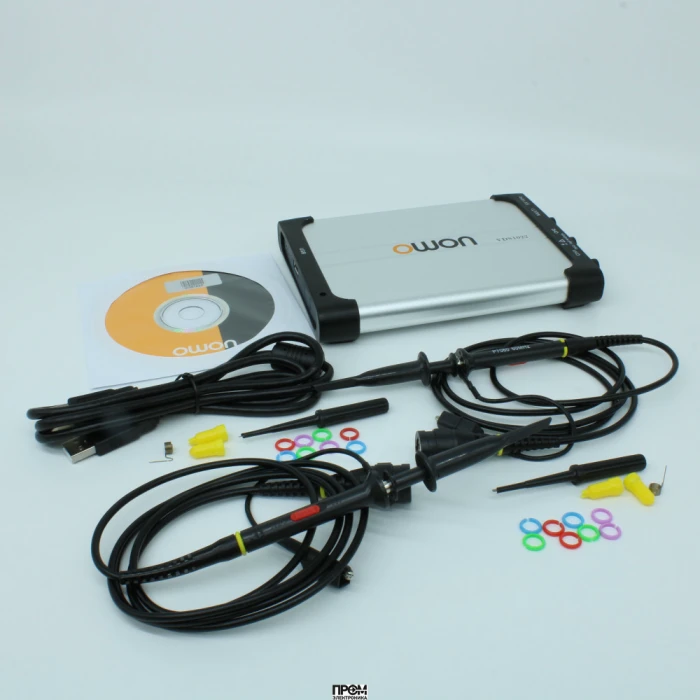 VDS1022I, Цифровой USB 2-х канальный осциллограф 25МГц/400В