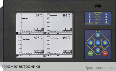 Термодат-19M6-Е - четырехканальный измеритель температуры