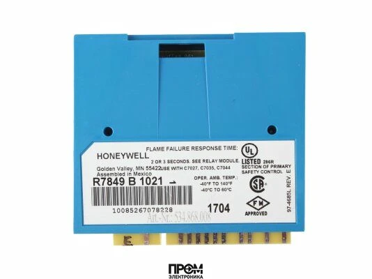 Усилитель сигнала пламени Honeywell R7849 B 1021