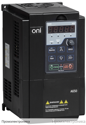 A650 380В 3Ф 1,5кВт 4,2А - преобразователь частоты со встроенным тормозным модулем