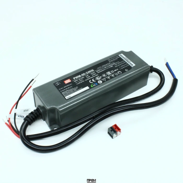 PWM-60-24KN, Источник электропитания светодиодов 60Вт 24В/2,5A ШИМ