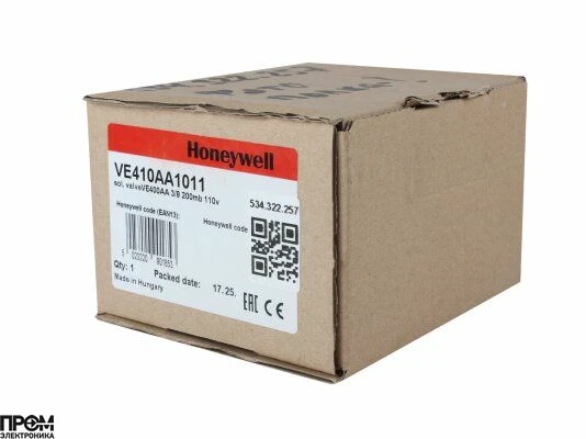 Газовый электромагнитный клапан Honeywell VE410AA1011
