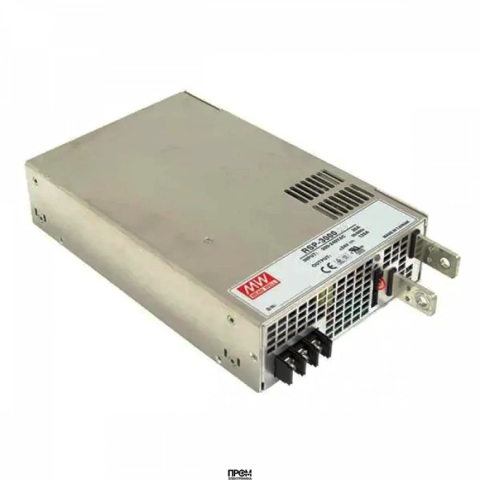 RSP-3000-12, AC-DC, 2400Вт, вход 180…264V AC, 47…63Гц /254…370В DC, выход 12В/0…200A, рег. вых=±10%Uном, изоляция 3000В AC, в корпусе 278х177,8х63.5мм, -20…+70°С