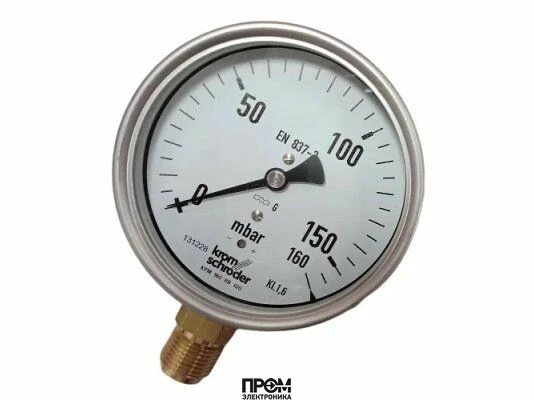 Манометр Kromschroder KFM160RB100, 160 мбар